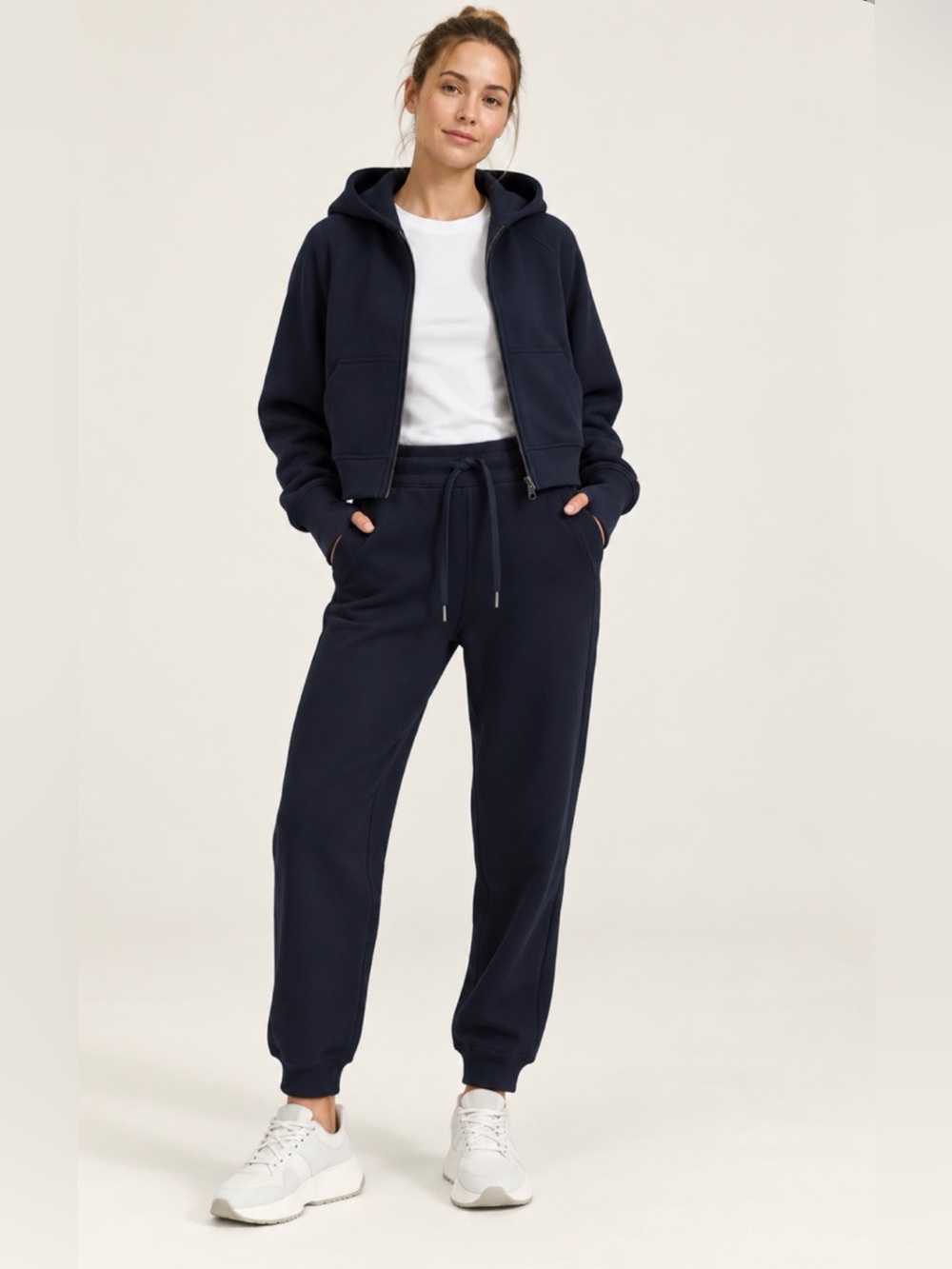 LULULEMON Scuba Jogger and Hoodie Set in True Navy